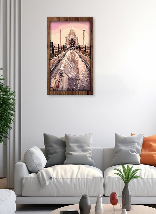 Durgdas Paint by Numbers Kit - DIY Canvas Landscape Art for All Ages, Perfect for Living Room, Bedroom, or Office Décor, No Frame Included (Taj Mahal) - Image 4